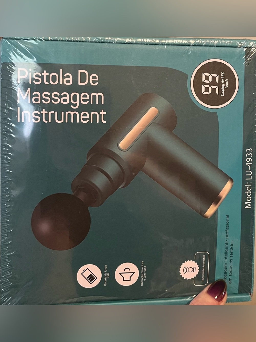 Black Percussive Massage Gun - Deep Muscle Relaxation